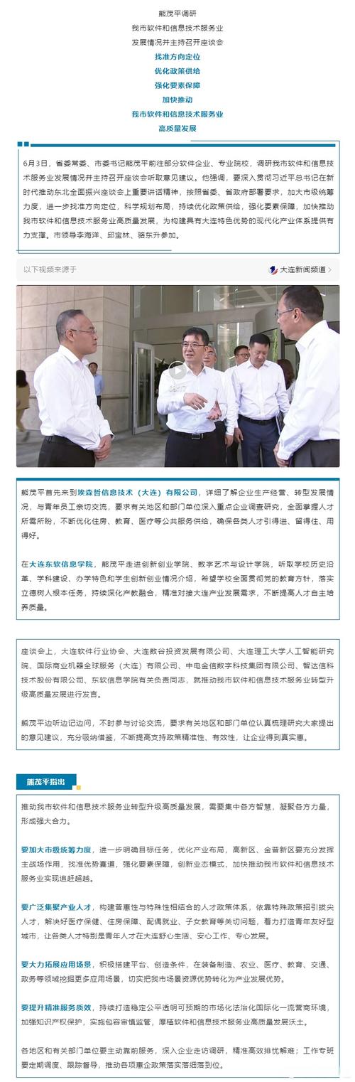 新時代六地遼寧杠杠滴 加快推動大連軟件和信息技術(shù)服務(wù)業(yè)高質(zhì)量發(fā)展